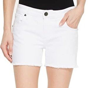 ⛱️ Kut from the Kloth Gidget Fray Jean Shorts White ⛱️